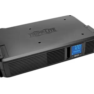Eaton Smart1500LCDXL 900W Line-Interactive UPS front view showing LCD display and power control buttons