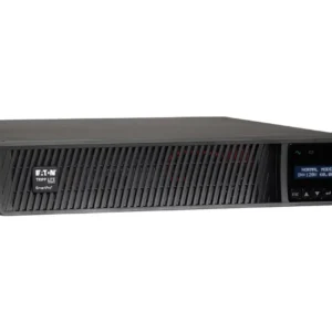 Eaton Smart2200RM2U 1950W Line-Interactive UPS front view showing LCD screen and control buttons