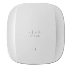 Tri-band Cisco CW9166I access point built for dense indoor environments, featuring advanced Wi-Fi 6 performance and optimized signal distribution.