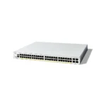 Cisco Catalyst 48-port PoE+ Layer 3 switch providing secure, high-speed connectivity and power delivery for enterprise devices.