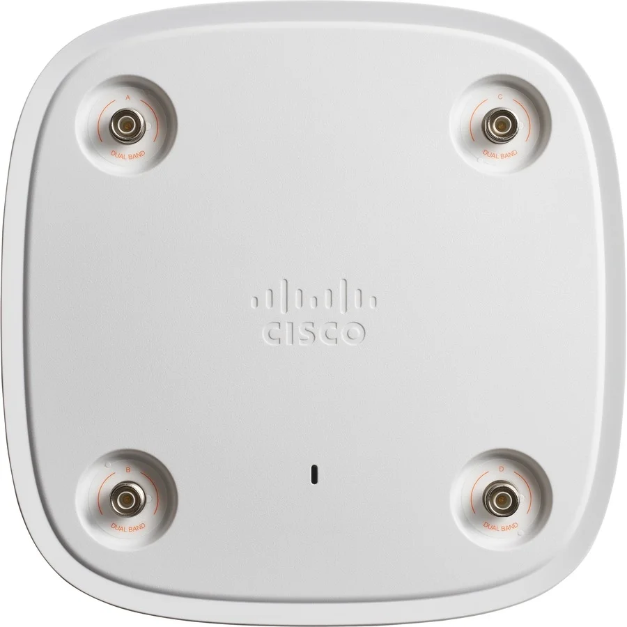 Sleek external-mount 9115AXE access point displaying its low-profile chassis designed for high-density wireless environments.