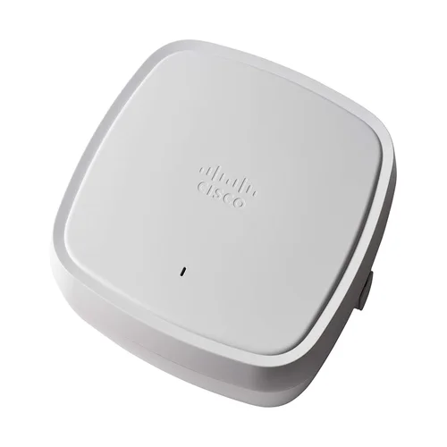 Cisco 9120AXI-EWC-B access point with its clean, low-profile casing designed for modern Wi-Fi 6 deployments.