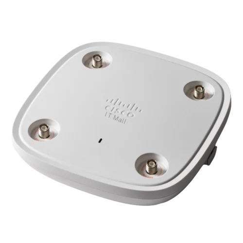 Rear view of the Cisco 9120AXI-EWC-B unit highlighting mounting structure and optimized airflow layout.