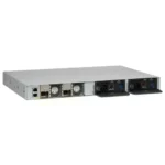 Angled view of the C9200-48P-A chassis emphasizing ventilation design and enterprise-grade build quality.