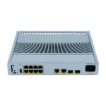 Compact and robust 8-port Cisco C9200CX switch providing scalable Layer 3 connectivity and reliable network management for businesses.
