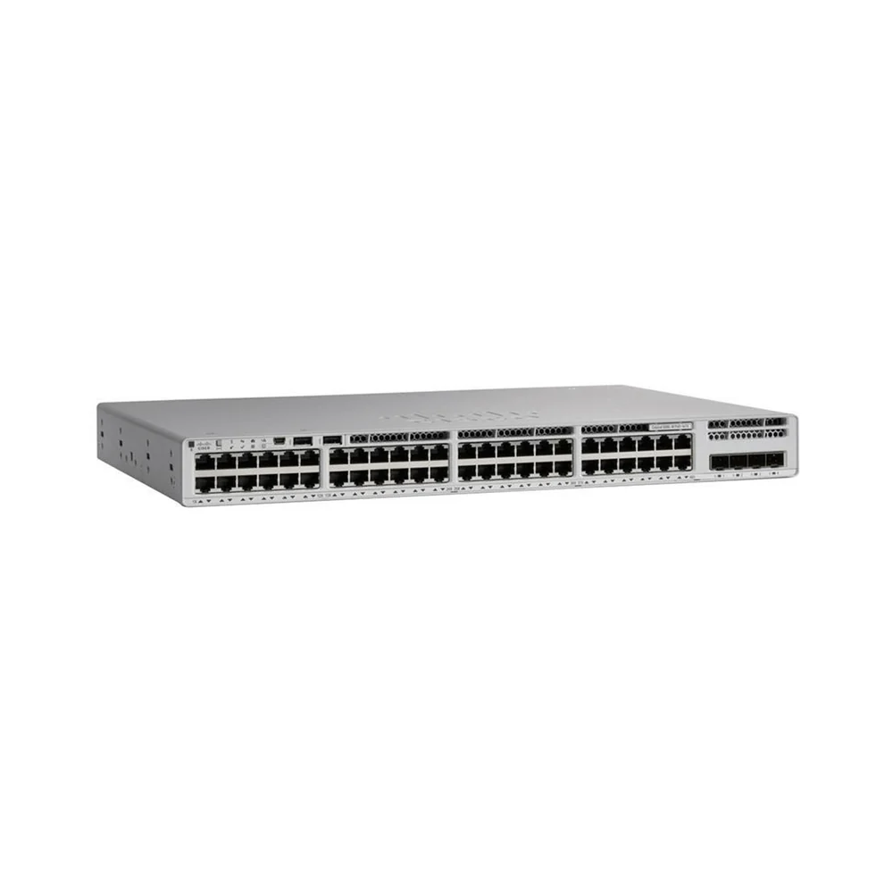 High-capacity Cisco Catalyst 9200L switch with 48 Layer 3 ports, engineered for secure and efficient enterprise networking.