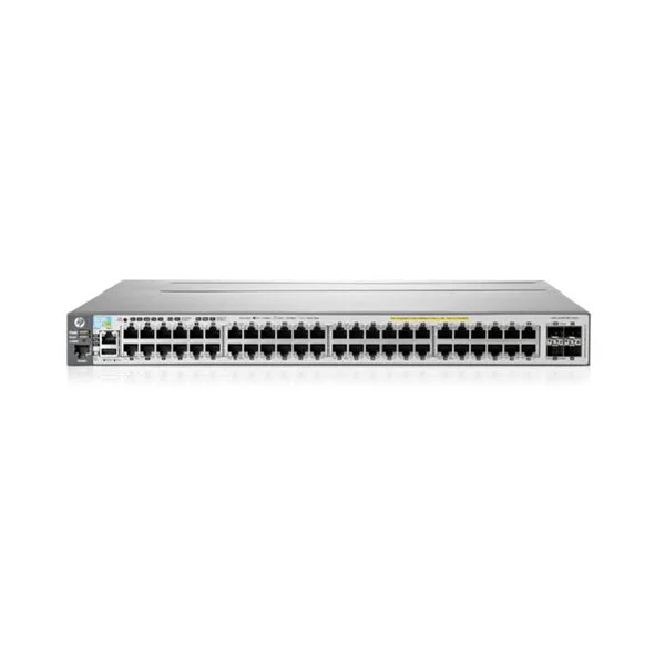 Front view of Cisco Catalyst C9200L showcasing 48 Ethernet ports designed for scalable enterprise networking.
