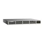Front view of Cisco C9200L-48PXG-2Y-A highlighting 48 PoE+ ports designed for high-capacity enterprise network deployment.