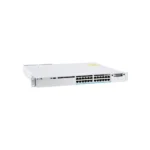 Cisco Catalyst C9300 switch with 24 managed ports, designed for secure, high-speed connectivity in enterprise networks.