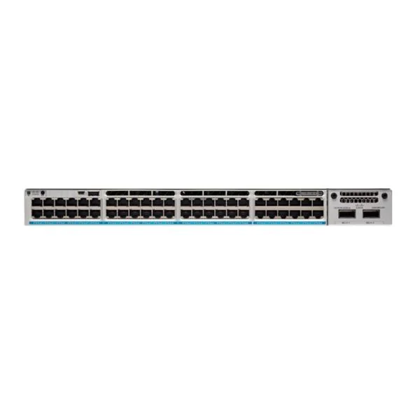 Cisco Catalyst C9300 switch featuring 48 managed ports for high-capacity, secure, and reliable enterprise network performance.
