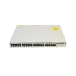 Front view of Cisco C9300X-48TX-E showing its 48 high-speed 10G ports designed for dense enterprise network environments.