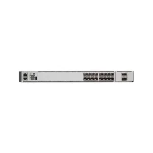 Front view of Cisco C9500-16X-E showcasing 16 high-speed 10G ports for scalable enterprise network performance.
