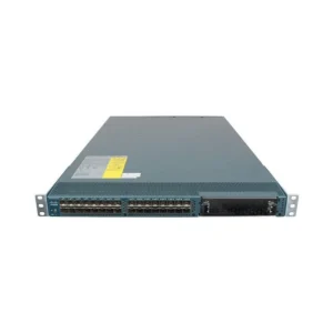 Rear view of the Cisco Catalyst C9500-32C-A switch showing multiple 100G ports and cooling vents.