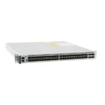 Front view of Cisco C9500-48Y4C-A 48-Port 25G switch showcasing high-density 25G Ethernet ports for data center use.