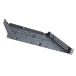 Side view of Cisco C9800L-RMNT TAA-compliant mounting tray showing durable steel construction and bracket alignment.