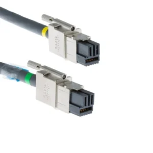 Coiled Cisco CAB-SPWR-150CM power cord designed for stable power delivery to compatible network switches.