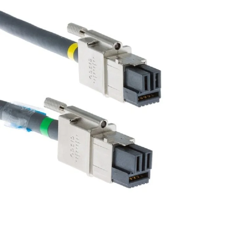 Coiled Cisco CAB-SPWR-150CM power cord designed for stable power delivery to compatible network switches.