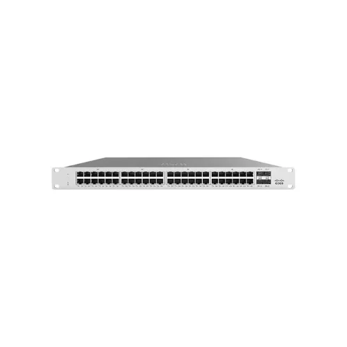 Front view of Cisco MS125-48-HW 48-Port Cloud Switch showcasing full Ethernet port layout for high-density connectivity.