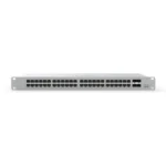 Cisco MS125-48FP-HW Meraki switch front view showcasing 48 PoE ports with LED indicators for advanced network management.