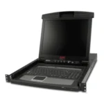 APC 17 inch Rackmount LCD Console and Keyboard Tray Front View
