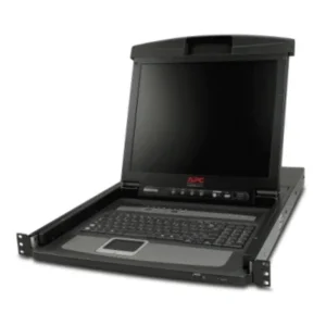 APC 17 inch Rackmount LCD Console and Keyboard Tray Front View