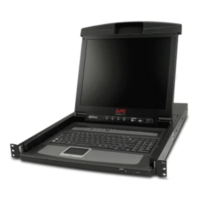 APC 17 inch Rackmount LCD Console and Keyboard Tray Front View