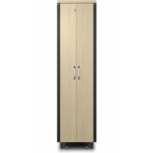 APC NetShelter CX 32U Soundproof Server Cabinet in Oak Furniture Finish