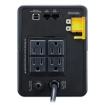 APC BVK750M2 Rear View showing (6) NEMA 5-15R Battery Backup & Surge Outlets