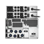 APC SRT10KRMXLT-5KTF2 Rear Panel showing 208V Hardwire and 24x 120V NEMA 5-20R Outlets