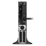 APC SRT3000XLA Rear Panel showing NEMA L5-30P Plug and 5-20R, L5-30R Outlets