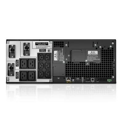 APC SRT6KRMXLT-IEC Rear Panel with IEC C13, C19 Outlets and L6-30P Input
