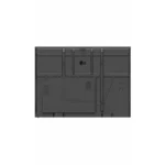 Rear view of LG 105-inch stretch display showing the massive horizontal frame and multiple industrial input modules.