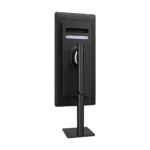 Rear view of LG 21.3-inch diagnostic monitor showing the heavy-duty professional stand and ventilation pattern.