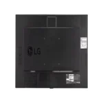 Rear view of LG 21.5-inch signage display showing the compact housing and external control ports.