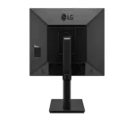 Rear view of LG 24-inch monitor showing the VESA mounting interface and the housing for the retractable webcam.