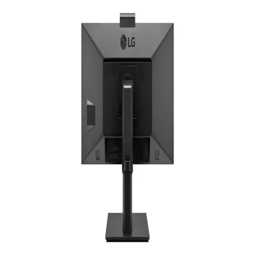 Rear view of LG 24-inch Thin Client highlighting the integrated PC module and concentrated cable connectivity area.