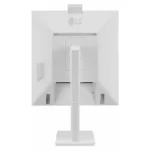 Rear view of LG 24-inch All-in-One Thin Client showing the sleek white PC housing and multiple connectivity ports.