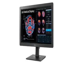 Front view of LG 24-inch WUXGA medical-grade monitor with a 16:10 aspect ratio and clinical white finish.