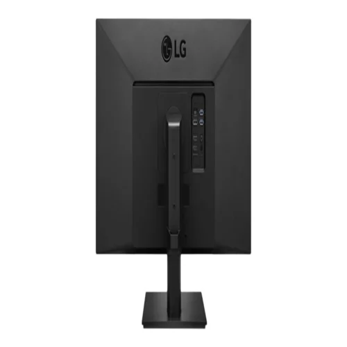 Rear view of the 27-inch 4K monitor showing the USB-C, DisplayPort, and HDMI inputs on the back panel.