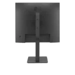 Rear view of the 27-inch monitor featuring the versatile ergonomic stand with height, tilt, and pivot adjustments.