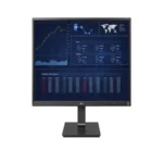 Front view of an LG 27-inch All-in-One Thin Client with an integrated Celeron quad-core processor and a sleek, modern workspace design.