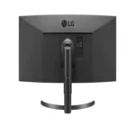 Rear view of the 35-inch UltraWide monitor showing the USB-C docking hub and centralized cable management system.