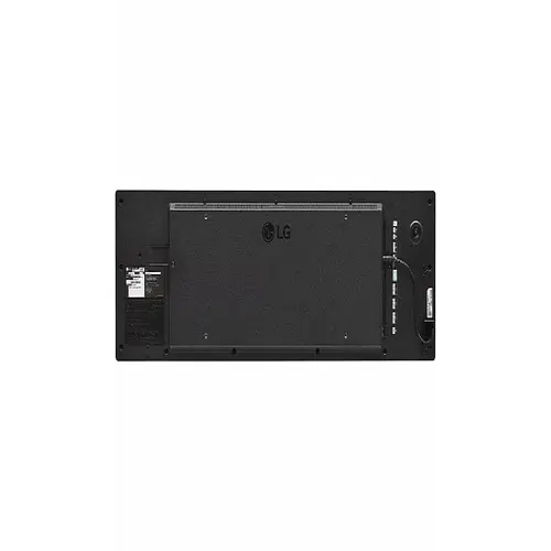 Rear view of the 37-inch stretch display highlighting the elongated industrial frame and professional interface ports.