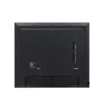 Rear view of LG 49-inch signage showing the industrial-grade chassis and specialized cable management channels.