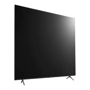 Front view of LG 50-inch Smart 4K UHD TV with LED backlighting and a high-gloss modern finish.