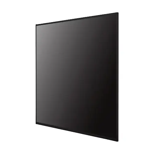 Front view of LG 55-inch UHD Signage display with high-performance IPS technology and 700 nits of high-brightness output.