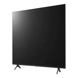 Front view of LG 55-inch Commercial Lite 4K UHD TV, offering professional features in a slim, modern television format.