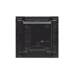 Rear view of the 55-inch display showing the rugged mounting frame and professional connectivity hub for video wall controllers.