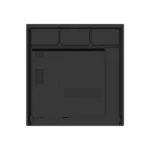 Rear view of the 65-inch collaboration display showing the integrated speakers, WiFi modules, and multiple touch-input ports.