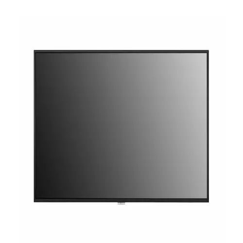 Front view of LG 65-inch high-performance UHD signage display with IPS technology for wide viewing angles and vivid colors.